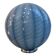 Italian Table Lamp Murano Glass by SimoEng in Light Blue