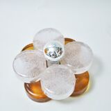 Wall light Fleur Albano Poli Poliarte 1970