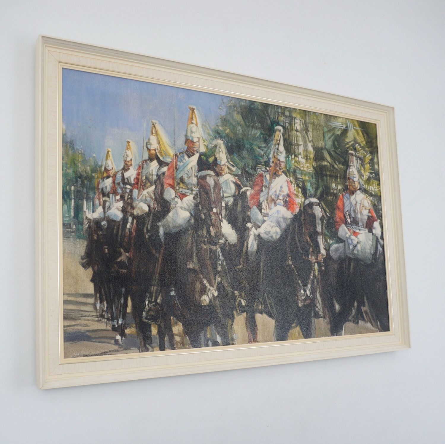 Oil on canvas painting by Eric Mason Up the Mall 1970