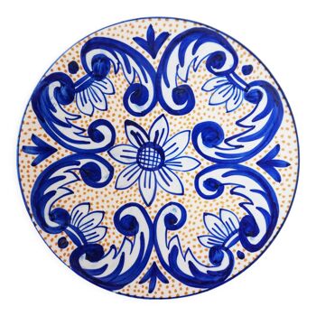 Spanish painted ceramic plate