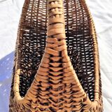 basket style Brigitte Bardot wicker and wood around the 60s