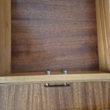 Vintage Scandinavian desk from the 1960s – Mahogany veneer – Dovetail joint