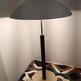 Teak and travertine desk lamp