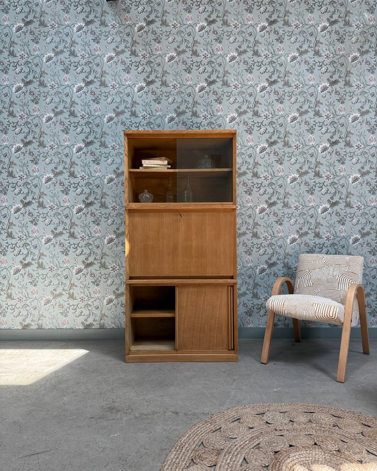 60s-70s oak secretary desk (renovated)