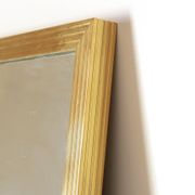1970s vintage mirror with goldenrod frame