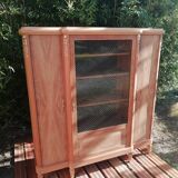 3-door bookcase in Louis XVI raw style