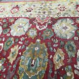 Tapis ancien agra français janus point lys 250x350 cm