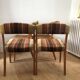 Série 4 chaises vintages style scandinave