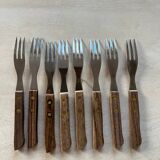 Vintage Japanese stainless steel wood forks