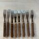 Fourchettes vintage bois inox japon