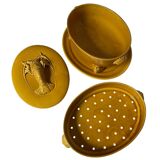 Fish kettle with lobster decoration in Proceram earthenware, 1970s