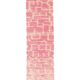 Large Pink Berber Rug – Hallway Size 85x300 cm, 100% Wool