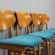 Ensemble de quatre chaises de salle à manger en hêtre des années 1970 par TON, Tchécoslovaquie