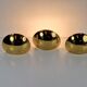 Vintage Half Moon Wall Lamps in Brass, 1980, Set of 3