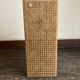 1970 wicker and plexiglass wastebasket