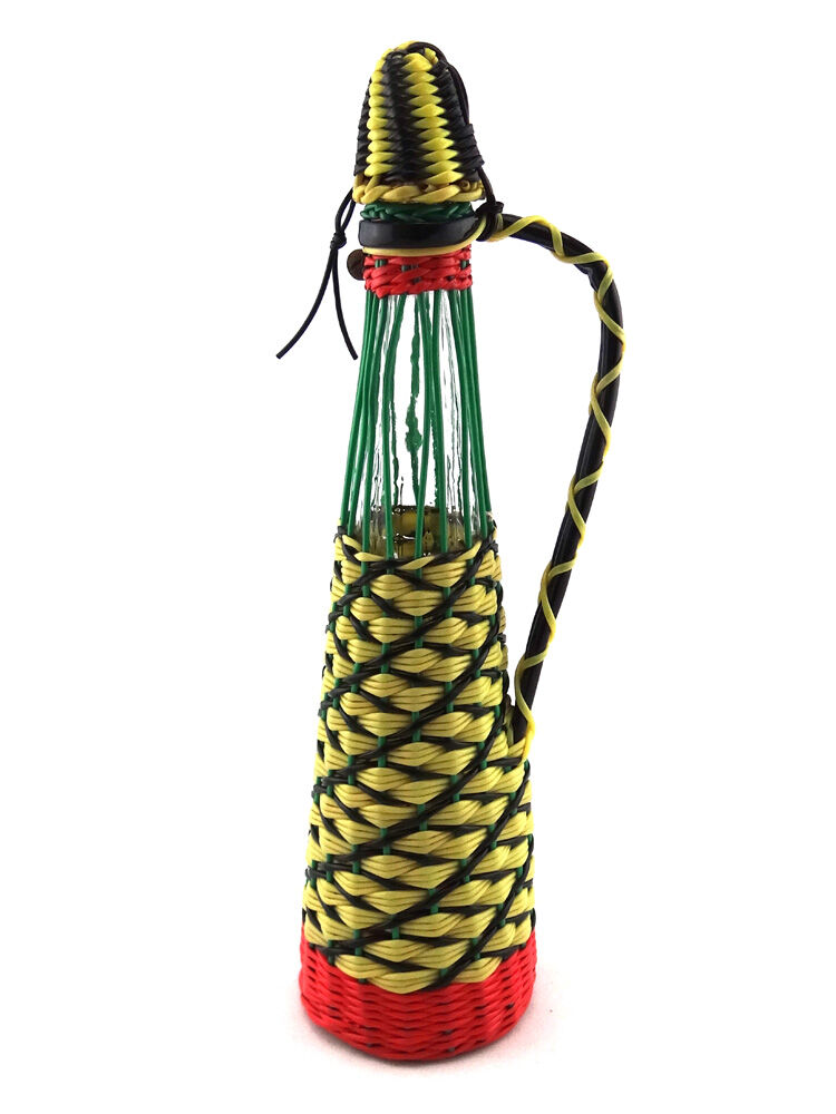 Bouteille scoubidou jaune