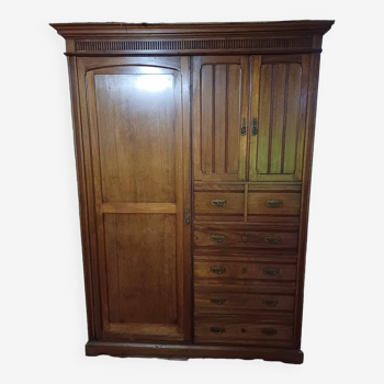 Armoire tiroirs et penderie 218 haut longueur 162 profondeur 60