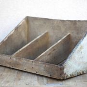 Bac rangement bois, meuble de rangement vintage, rangement outil
