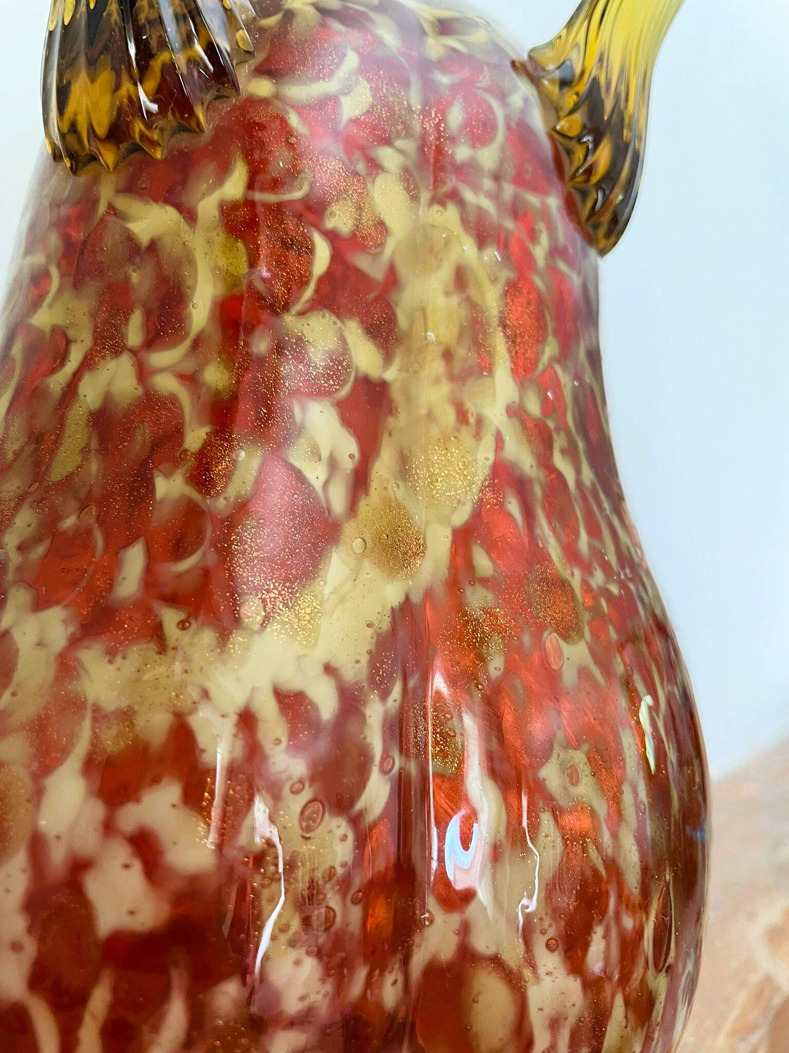 Large glass vase from Clichy