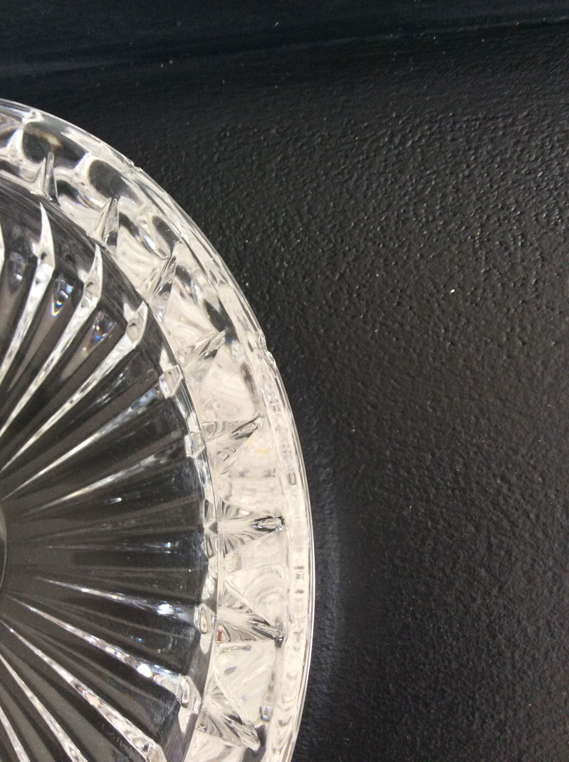 Empty vintage crystal pocket Val StLambert 70s