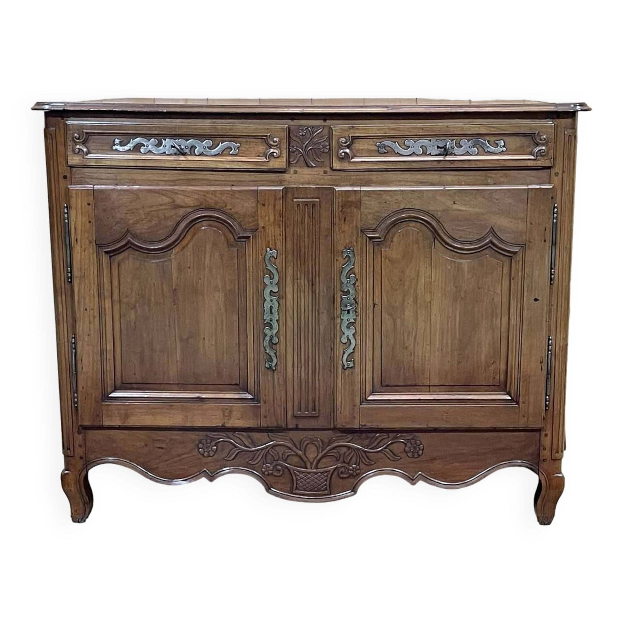 Vendéen Louis XV buffet from the early 19th century in cherry and oak
