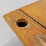 Desk and chair, industrial