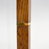 Lampadaire en laiton et bois des années 1960, Danemark, restauré