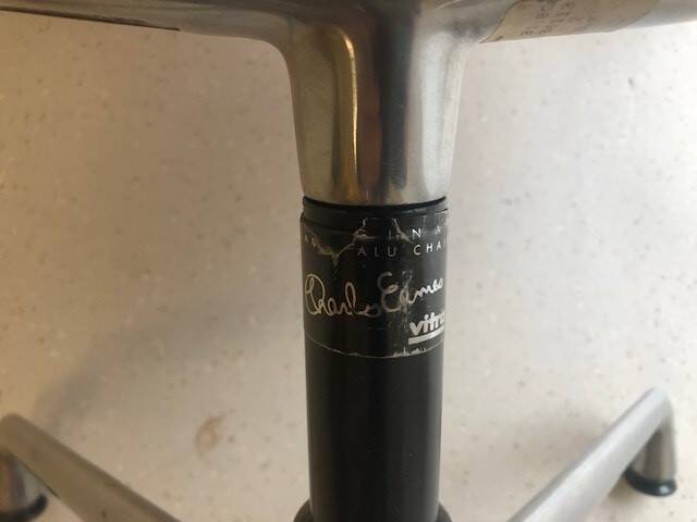 7 armchairs, 1 Charles & Ray Eames chair