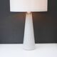 Art glass lamp by Bengt Orup for Hyllinge Glasbruk