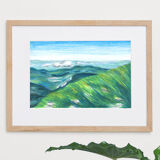 Original drawing "View of the Alps"