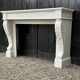 Louis XVI Fireplace In White Carrara Marble Circa 1880