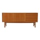 Vintage Scandinavian Oak Sideboard with Tile-Front Drawers