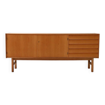 Buffet scandinave vintage en chêne avec tiroirs carrelés