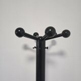 80s Stylish Black Coat Rack and Umbrella Stand
