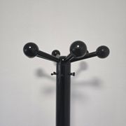 80s Stylish Black Coat Rack and Umbrella Stand