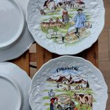 Old porcelain cheese plates