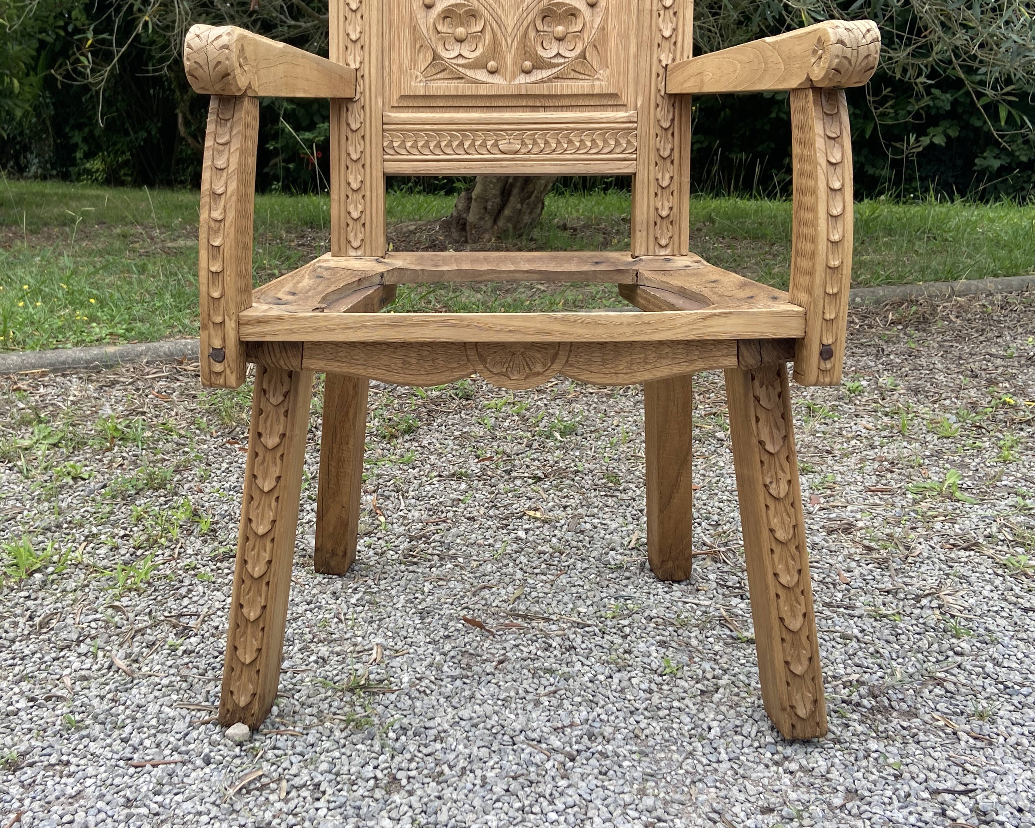 Pair of Breton armchairs