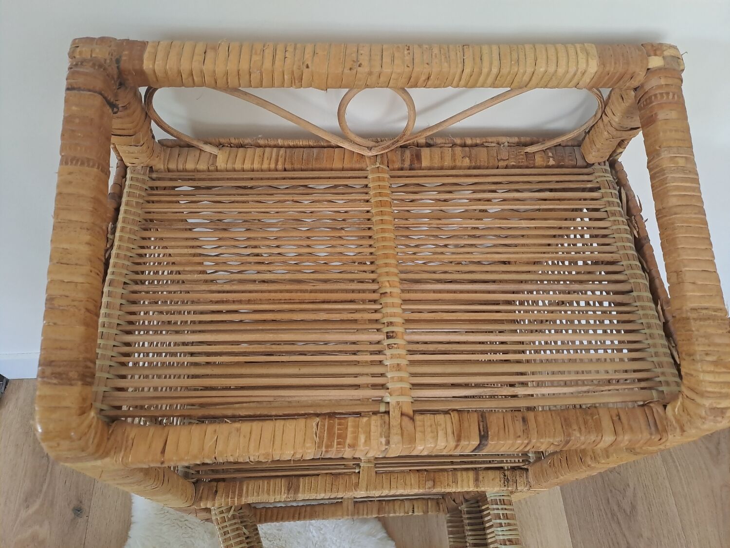 Rattan shelf/cabinet
