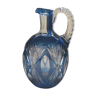 Decanter with liqueur in Cristal de Saint-Louis, blue