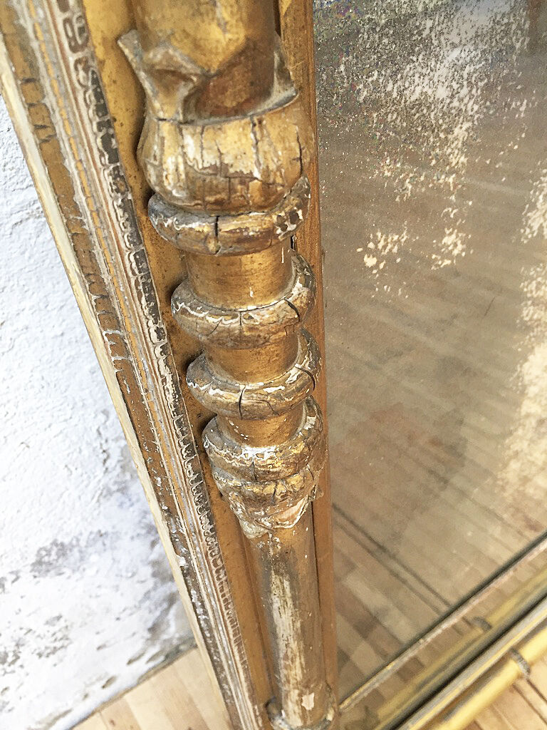 18th century mercury mirror 119x56cm