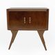 Pair of Mid-Century Modern Italian Walnut and Thuja Root Nightstands, 1950s