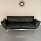 De Sede DS 140 midnight blue 3-seater vintage leather sofa 1980s design