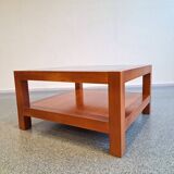 Table basse vintage en Merisier massif.