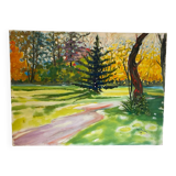 Park view signed Planchon from 1987