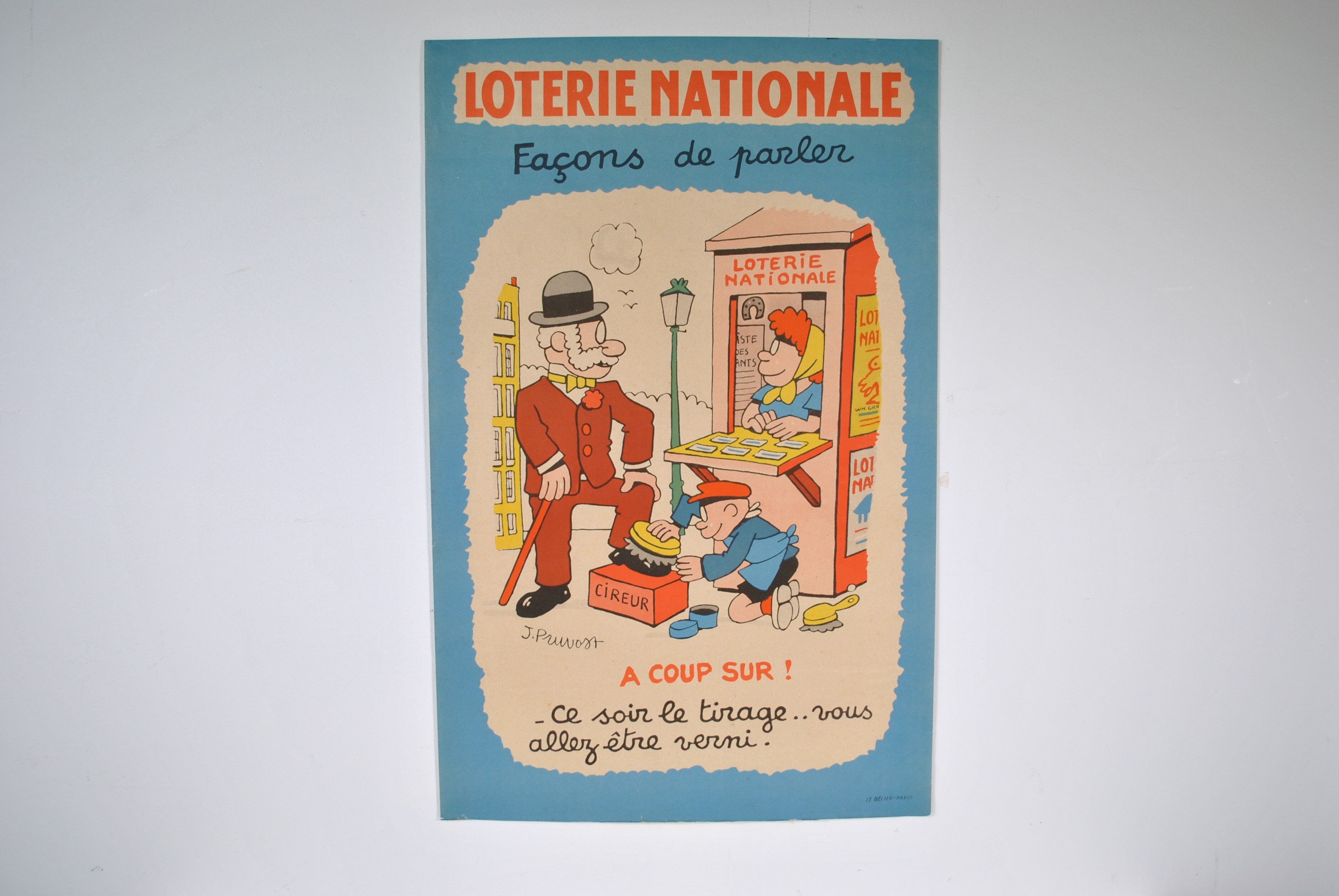 Poster National Lottery 50s