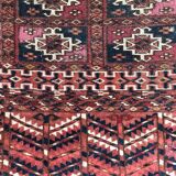 Tapis ancien Selle Tékké Boukhara fait main 64X107 CM