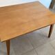 Table de repas vintage années 60 en chêne clair