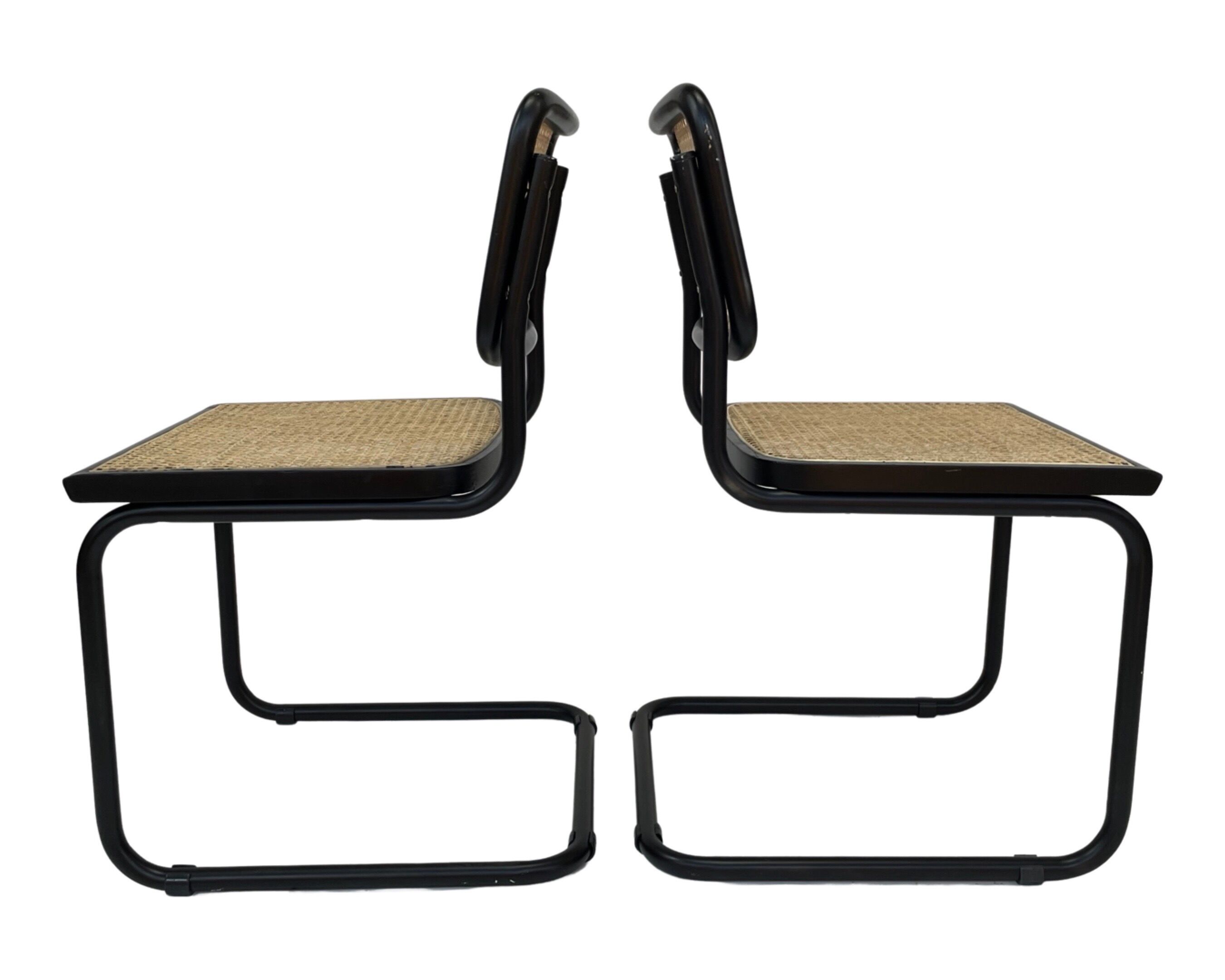 Cesca design chair b32 model in black set of four