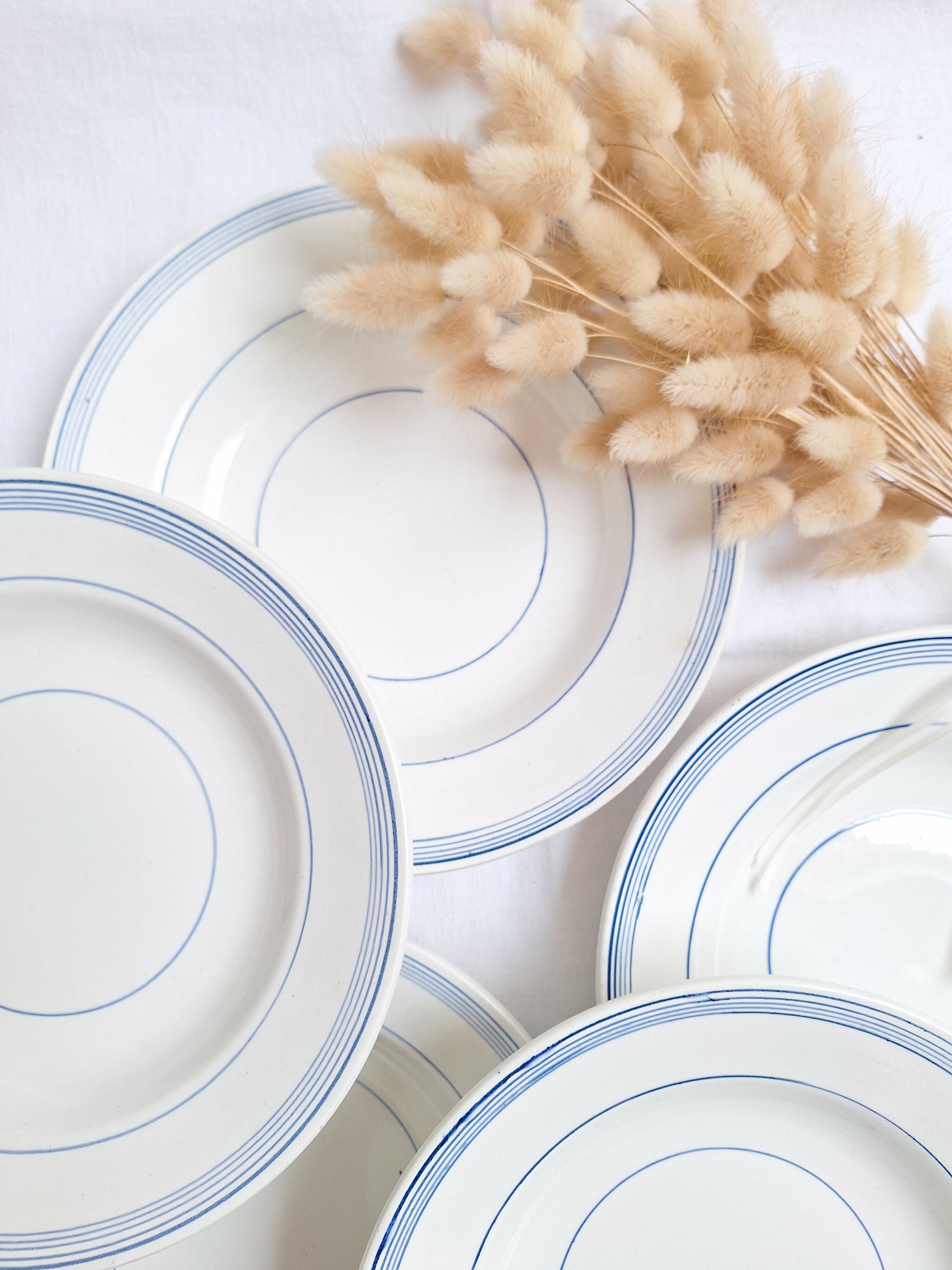 Deep plates / Salad plates St Amand blue