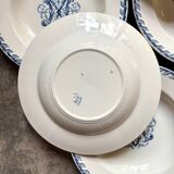 6 assiettes creuses en terre de fer K&G Lunéville
